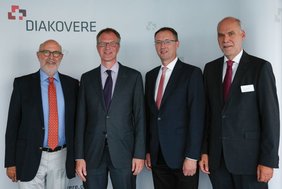 Prof. Bernd Weber, Dr. Hans Ulrich Anke, Mathias Winkelhake, Dr. Ulrich Spielmann (v. l.)