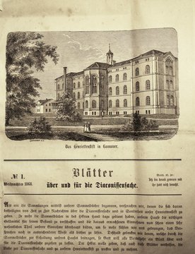 Blätter über und für die Diaconissensache - Die erste Ausgabe von 1868